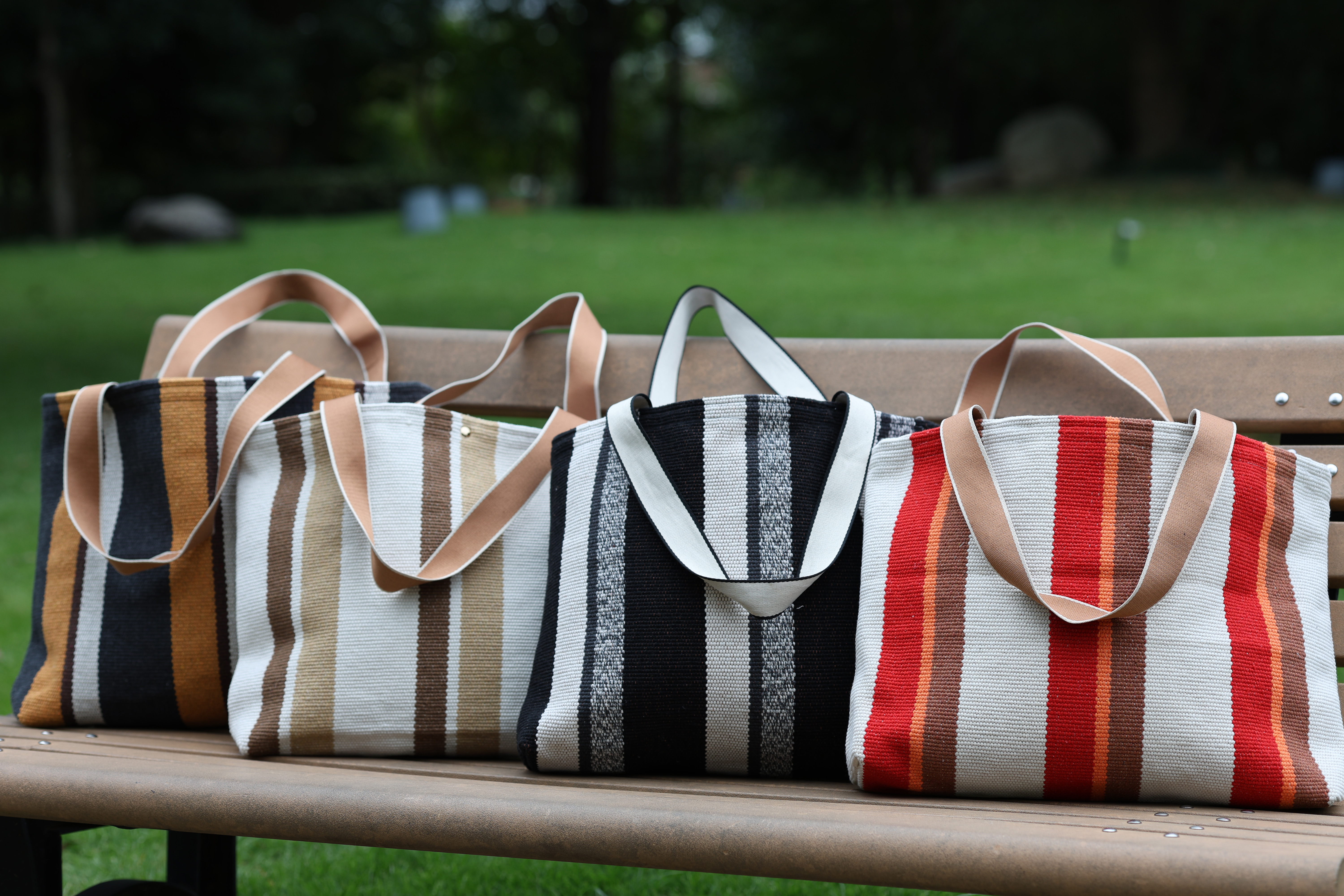 Eco-Friendly Handspun Cotton Crossbody Bucket Bag with Sturdy Straps