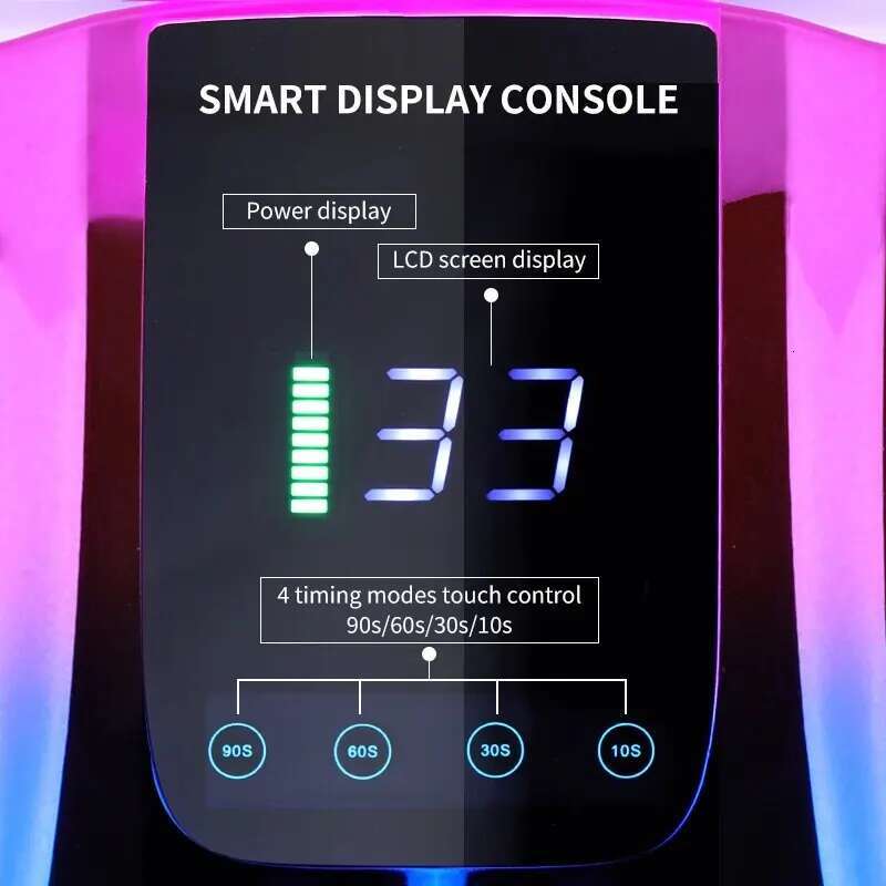 Rechargeable UV Dryer 42LEDs Professional Wireless Nail Curing Lamp for Drying All Nails Gel Polish Manicure