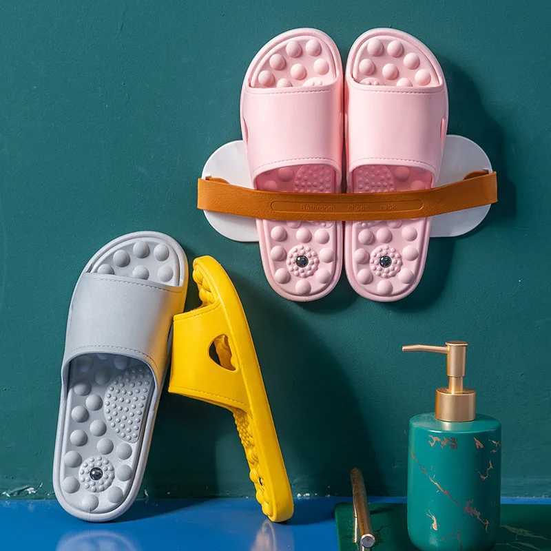 New Arrival Foot massage slider womens summer beach sandals couple soft family slider flat shoes without slider bathroom shower slider T250108