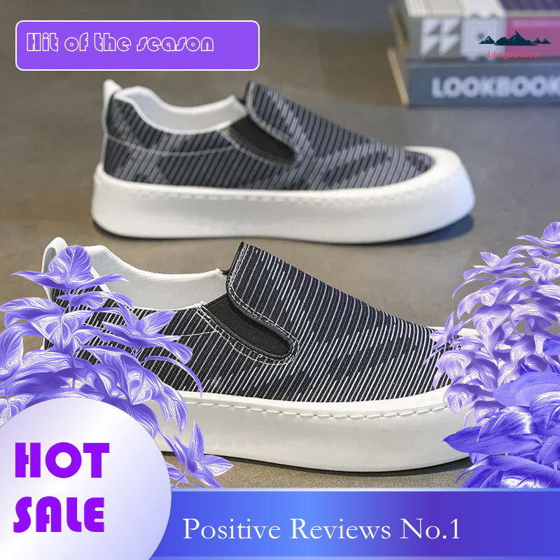 Ddmyoutdoor China Domestic Slip On Men S Canvas Casual Sneakers Autumn Fashion Comfortable Breathable Skateboard Shoe Anti Man Vulcanization Shoes