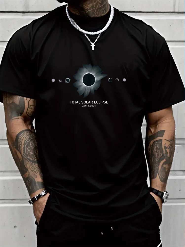 Solar Eclipse Shirt Total Eclipse Mens T-shirt Mens Top New Mens T-shirt Printed T-shirt Top Fashion Clothing M250108