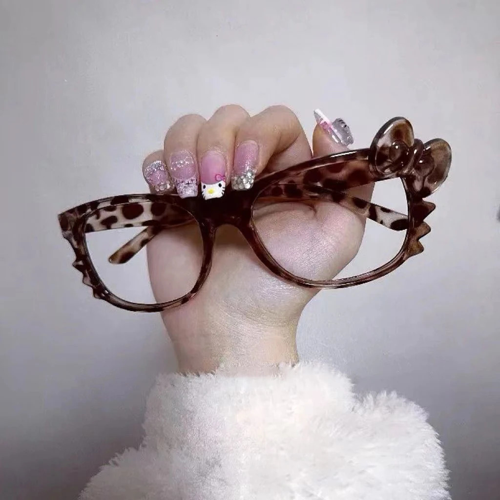Korean Fashion Kawaii emo Glasses Frame Women Optical Harajuku Cute Eyeglasses Frames Y2k Glasses Korean Outfits Glasses 250107