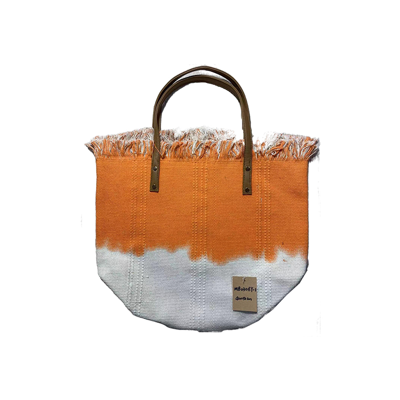 Vintage Handmade Linen Shoulder Tote with Sturdy Fabric