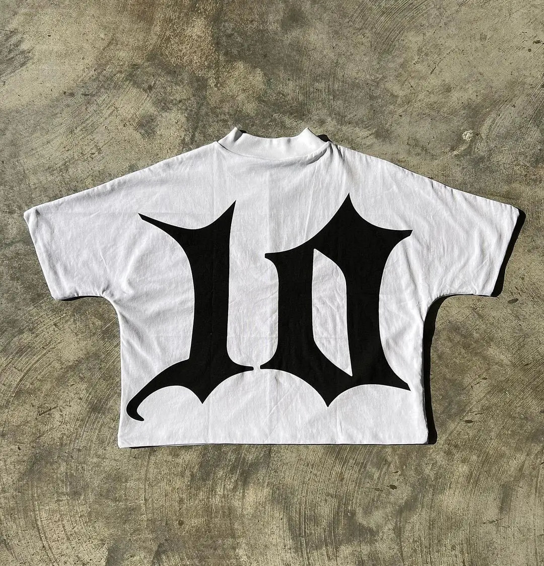 Y2K Clothes Harajuku Casual Gothic Tops Pure Cotton T Shirt Hip Hop Retro Cartoon Oversized Graphic Print T Shirt Men Women 250107