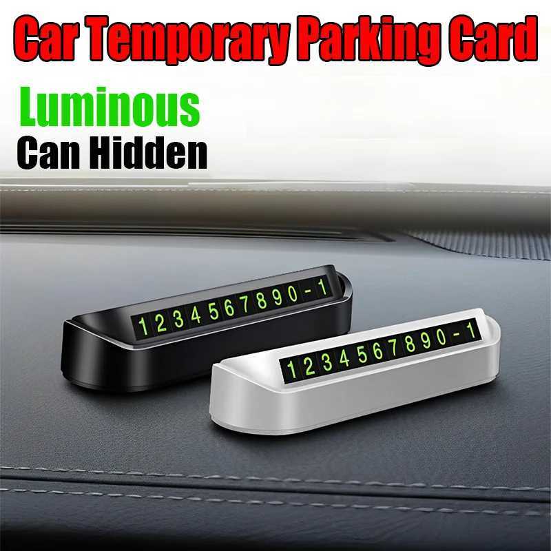 Interior Decorations Luminous Car Temporary Parking Card Phone Number for Mini One Cooper R50 R52 R53 R55 R56 R60 R6 H250108