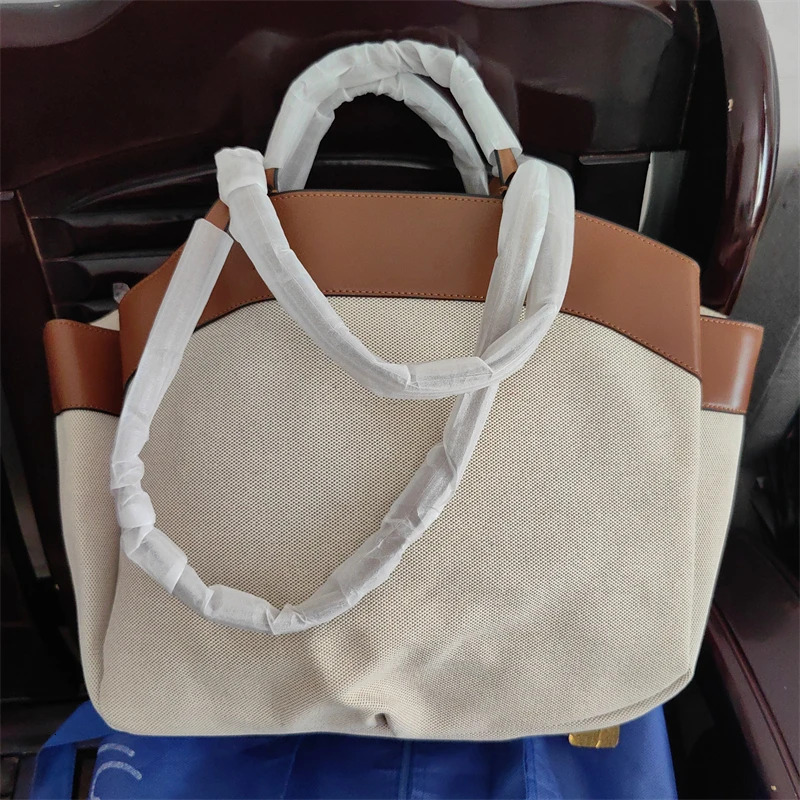 2 Piece/Set Women's Large Capacity Canvas Tote Simple Design Ladies Business Commuting Shoulder Bag 2024 New Arrivals Female