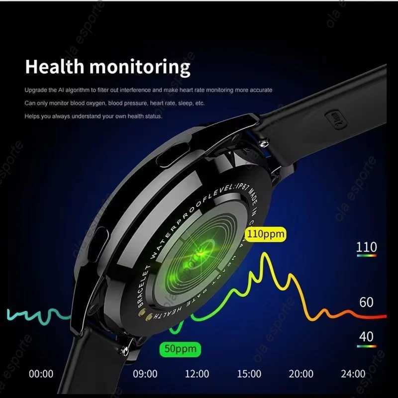 2024New Galaxy Smartwatch 6 Mens Full Touch Blood Pressure Blood Oxygen etooth Call Smart Watch Men Women ForXJ250108