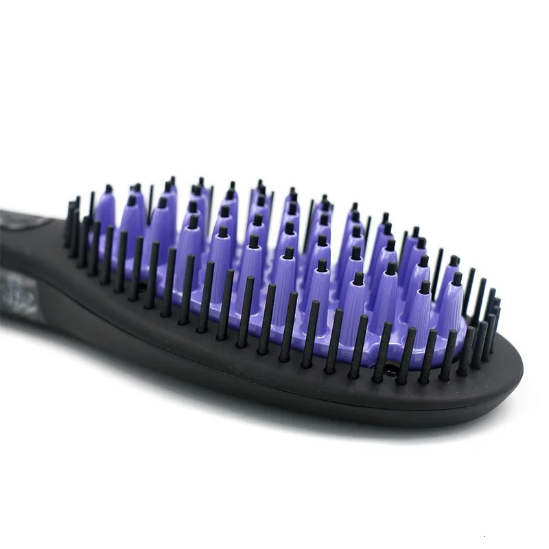 Hair Straightener Brush Ceramic Fast Straightening Heating Comb Womens Smoothing Brush Styling Tool Curling Iron 250106
