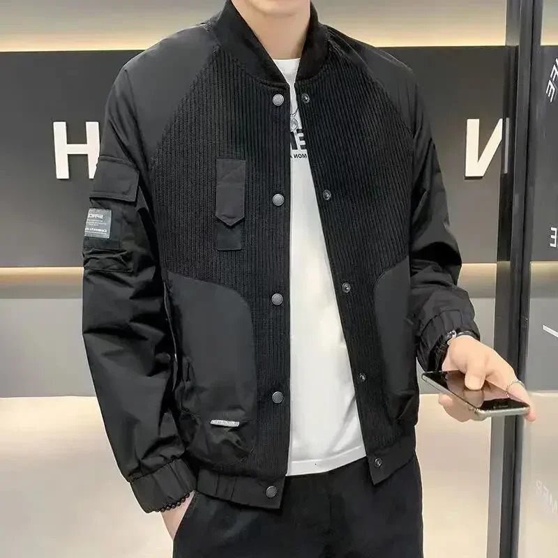 Mens Baseball Jackets In Male Coats Stylish Y2k er Fast Delvery Joker Cold Vintage Clothes Offer Trendy 250107