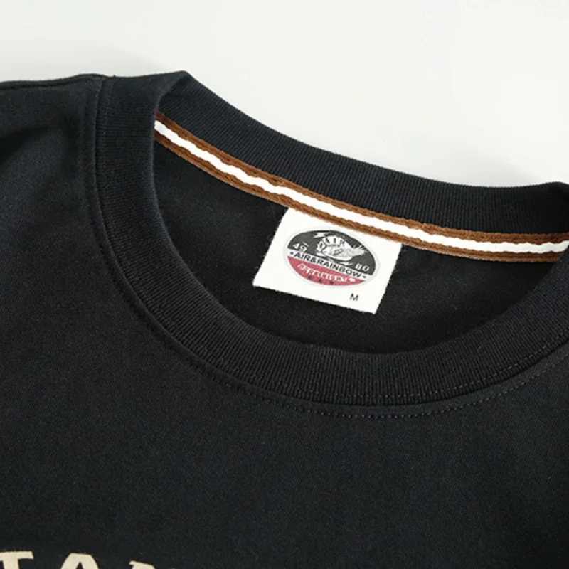 Summer casual retro trend printed short sleeved mens T-shirt loose round neck half sleeved shirt M250108