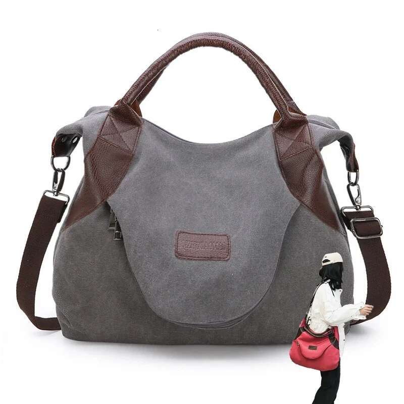 Korean Style Women Handbags Shoulder Bags Ladies Crossbody High Quality 2024 Classic Canvas Hand Bag