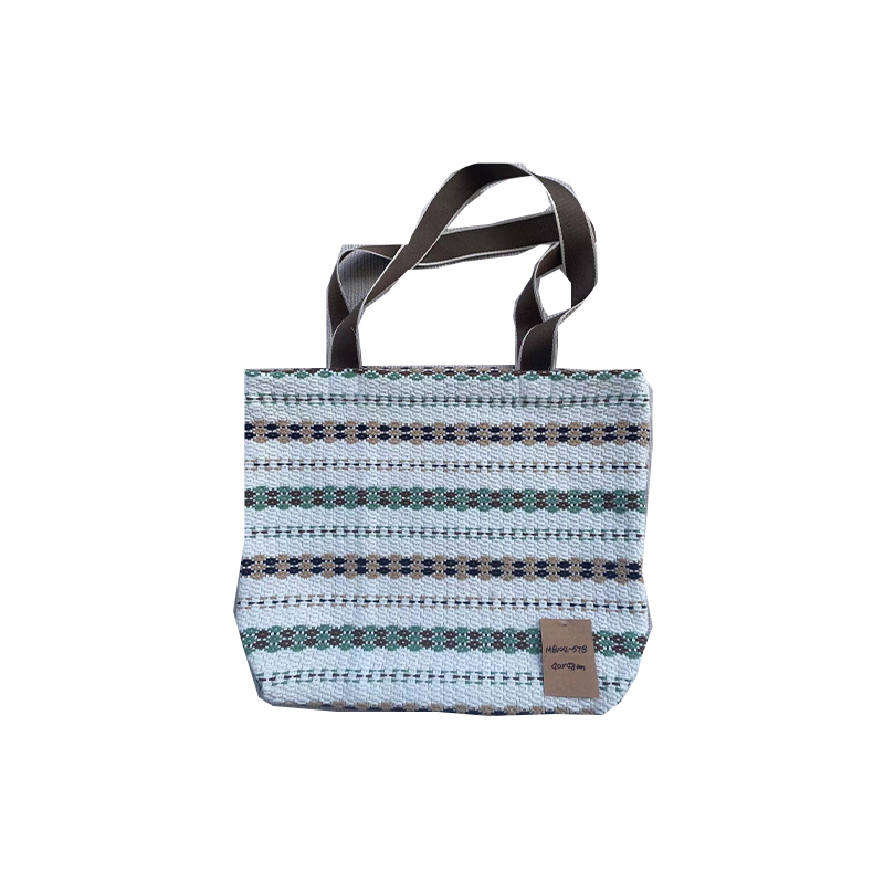 legant Old Fashioned Hand Knit Linen Purse with Adjustable Straps