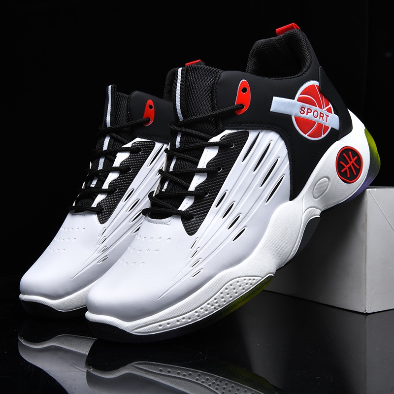 Basketball sports shoes men spring and autumn new shoes Korean version of the trend running shoes casual breathable comfortable basketball shoes men