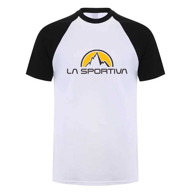 High Quality La Sportiva Mens T-shirt New Summer Short Sleeve Fun Mens T-shirt Staff Collar Breathable Comfortable Mens Top T250108