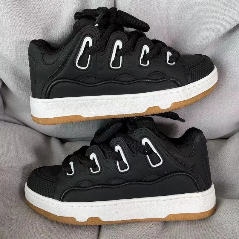 Chunky Sneakers Men Women Casual Comfortable Platform Shoes Fashion Thick Sole Bread Shoes VulcanizeShoe Plus Size 36-44 250106