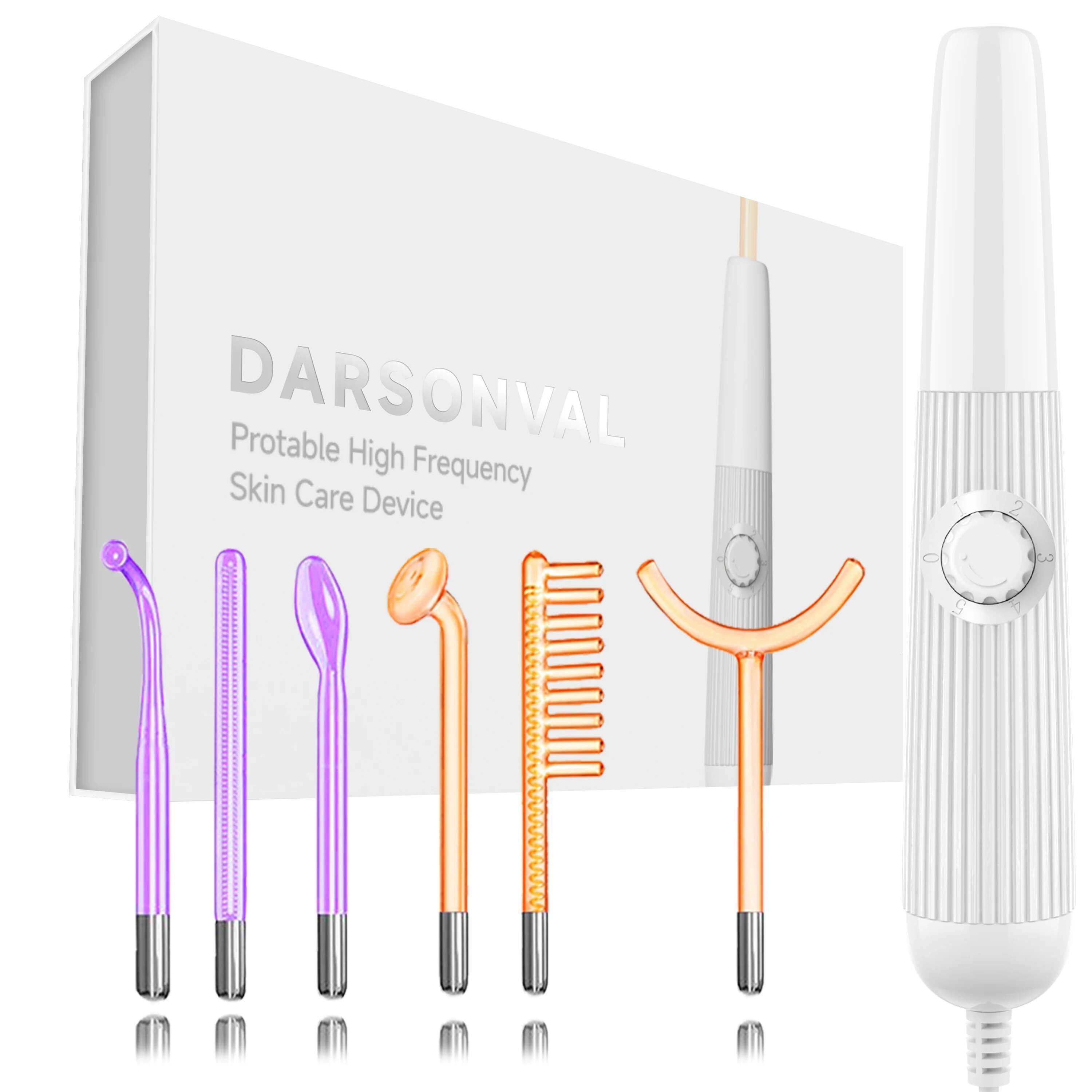 Darsonval New High Frequency Device electrotherapy Neon & Argon per Remove Wrinkles Acne Facial Therapy Wand