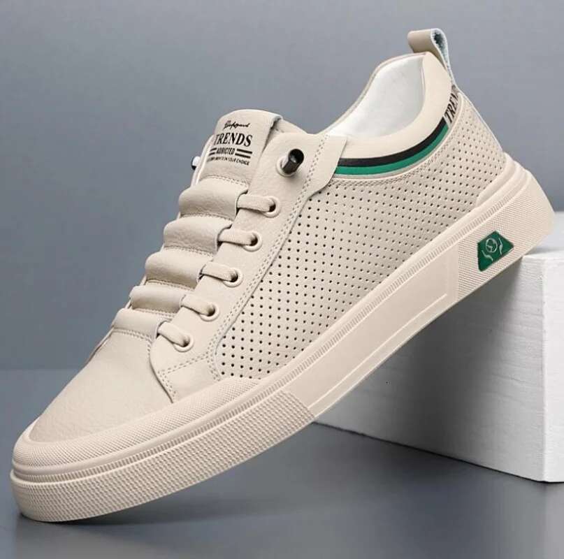 Ddmyoutdoor China Domestic New For Men Genuine Casual Street Trend Flat Skateboard Shoes Summer Breathable Cow Leather Sneaker