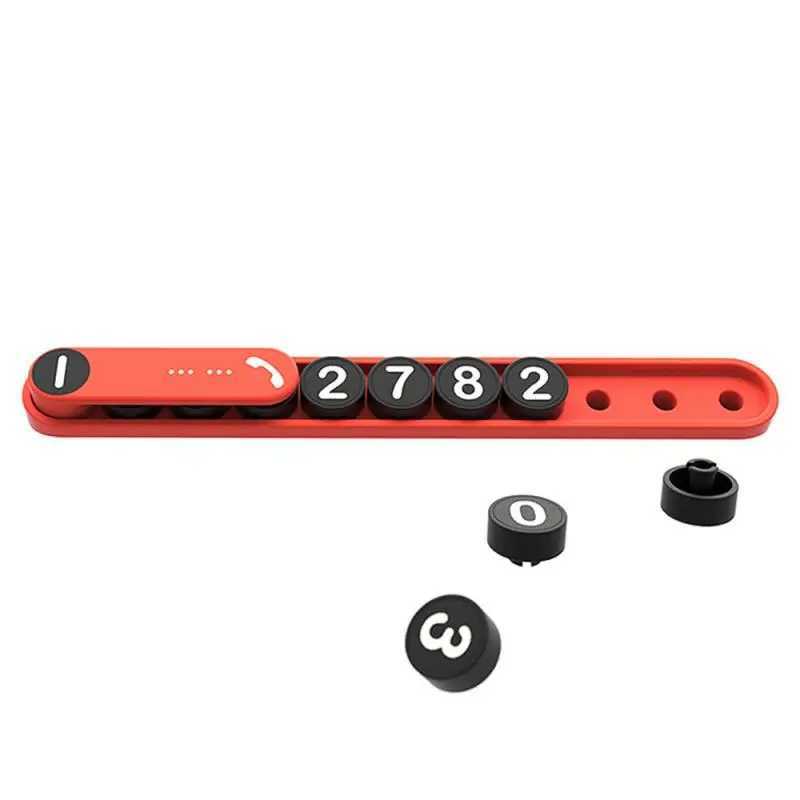 Interior Decorations Temporary car parking space license plate design phone card stickers fashionable and creative interior accessories H250108VR48