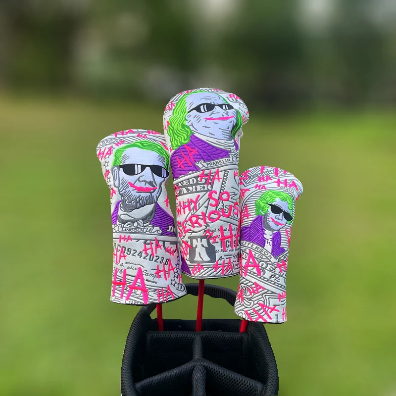 Joker Golf Club #1 #3 #5 Wood Headcovers Driver Fairway Woods Cover PU Leather Head Covers Golf Putter 250108