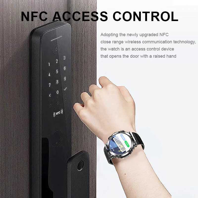 1.39-inch 4G Network SIM Card Smart Watch Dual Camera GPS Wifi NFC Rugged 64G-ROM Google Play IP67 Android Men Women SmartwatchXJ250108