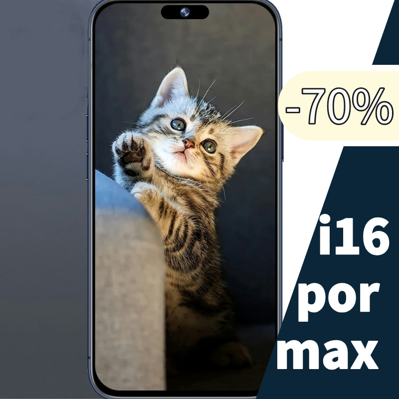 High-Performance i16 Pro Max Cell Phone - Unlocked Android with Face ID & 6.9'' Screen