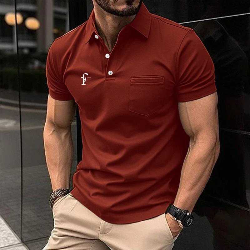 Men Clothes 3D Digital Print Stripe Short Sleeve Polo Shirt Men Summer Casual Polo Shirt Button Lapel Polo Shirt Golf Polo ShirtXJ250108