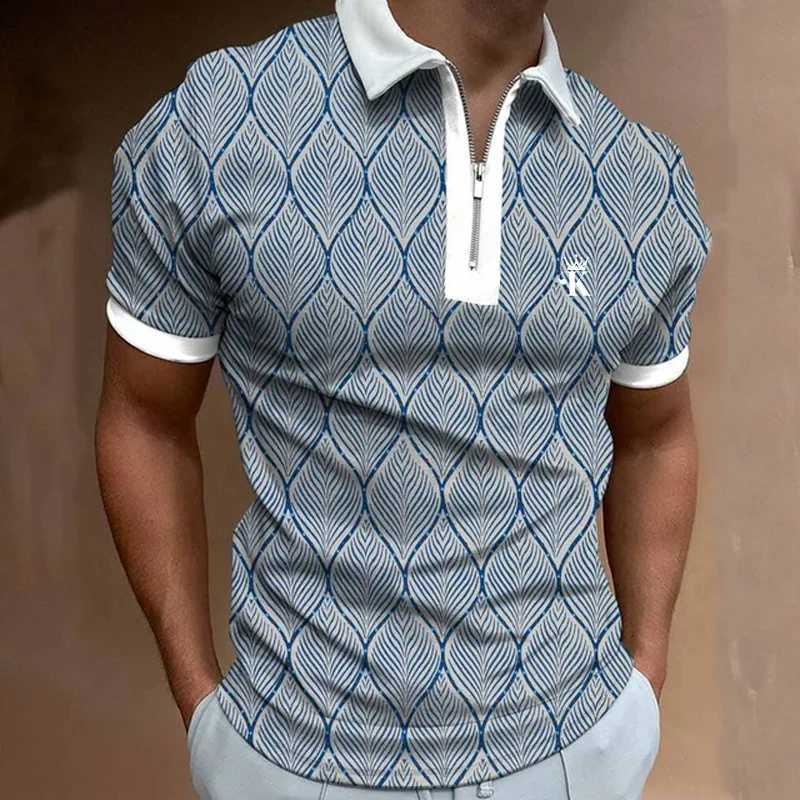 Mens Polo Shirt Golf Shirt Casual Holiday Lapel Quarter Zip Short Sleeve Fashion Summer Regular Fit Polo Shirt Mens ClothingXJ250108