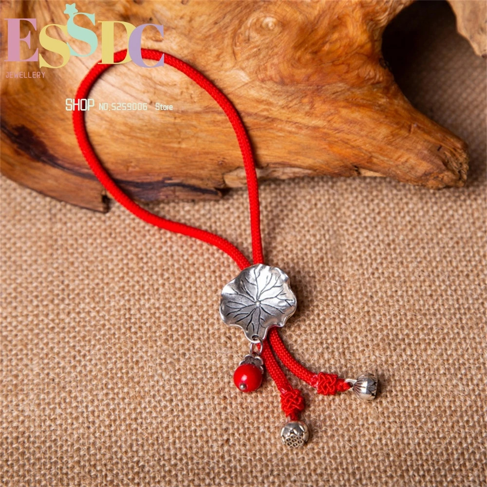 Dongling Jade Agate Hand-woven Red Rope Transfer Sen Series Retro Womens Sexy Ladies Anklet Simple Generous And Fashionable 250107