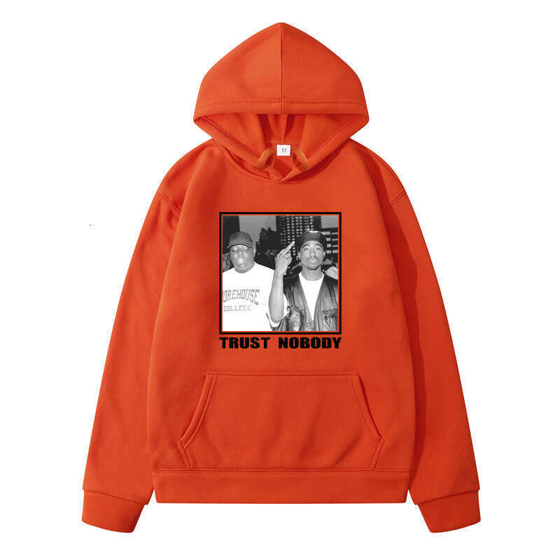 Autumn/Winter New Trendy Plush Thickened Printed Large Hoodie Men's Outerwear Class Dress