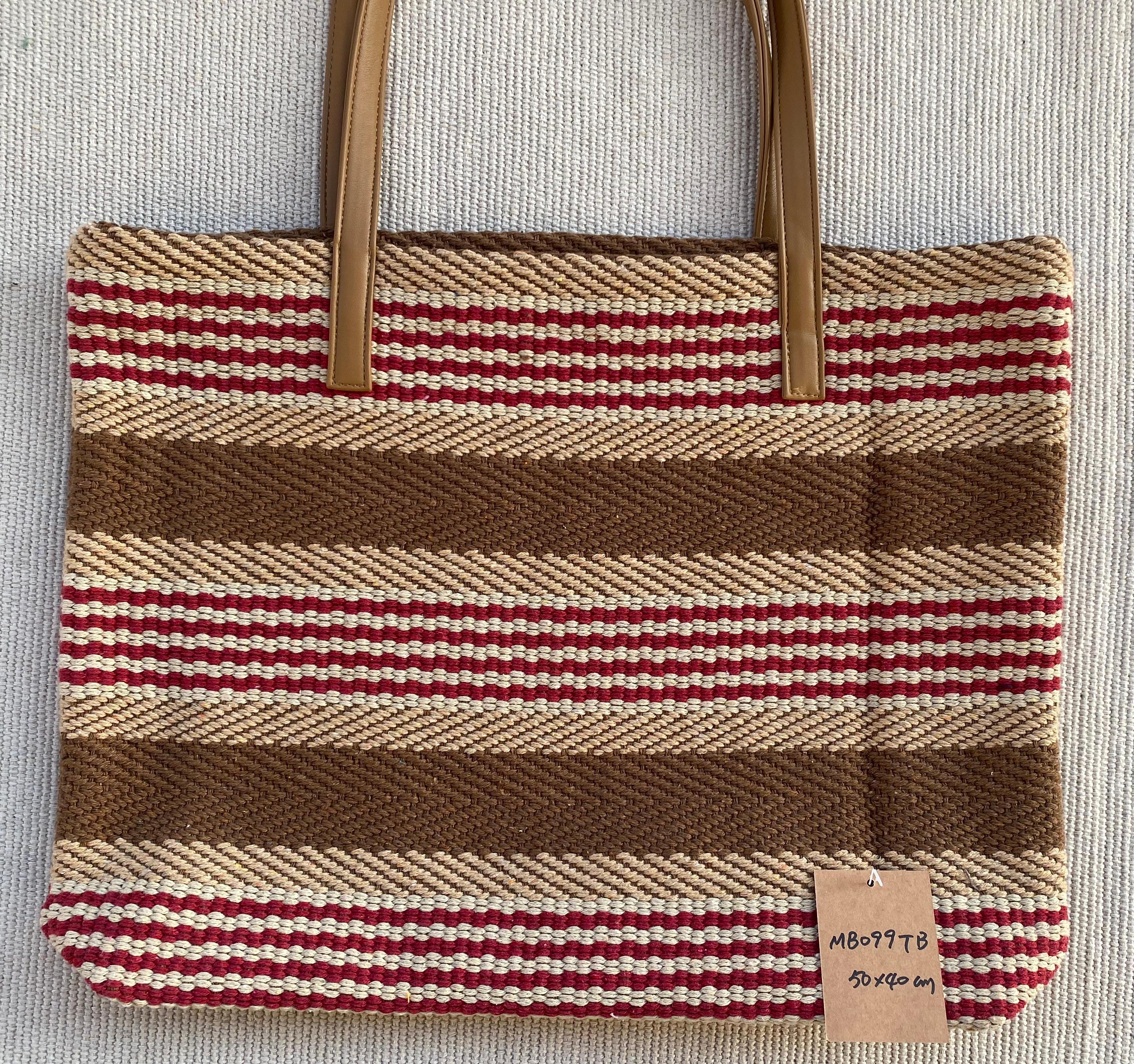 Authentic Handcrafted Coarse Linen Shoulder Bag for Women