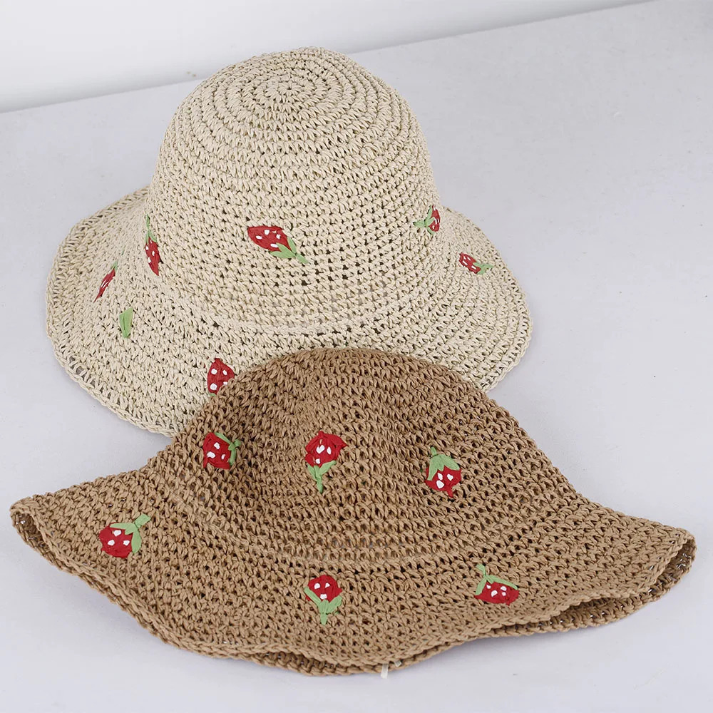 lovers hat beach womens hats for the sun Golf cap summer hat strawberry straw hat Bucket hat sun caps Hat for 250107