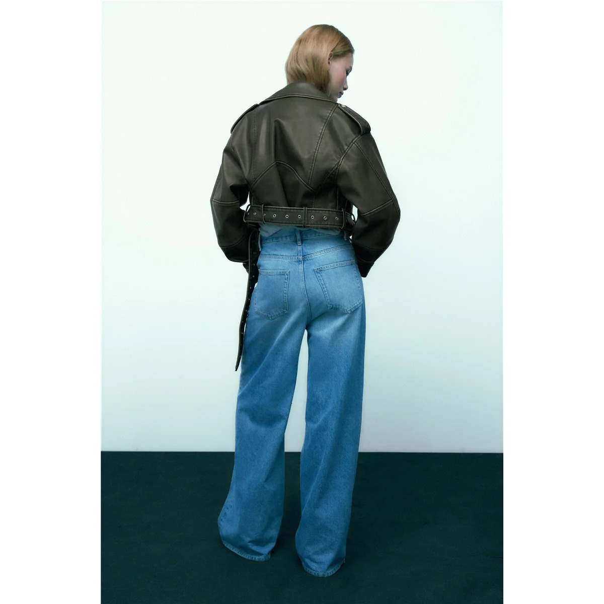 women lapel long sleeved motorcycle jackets for leather jacket winter clothes harajuku streetwear coat clothing 250103