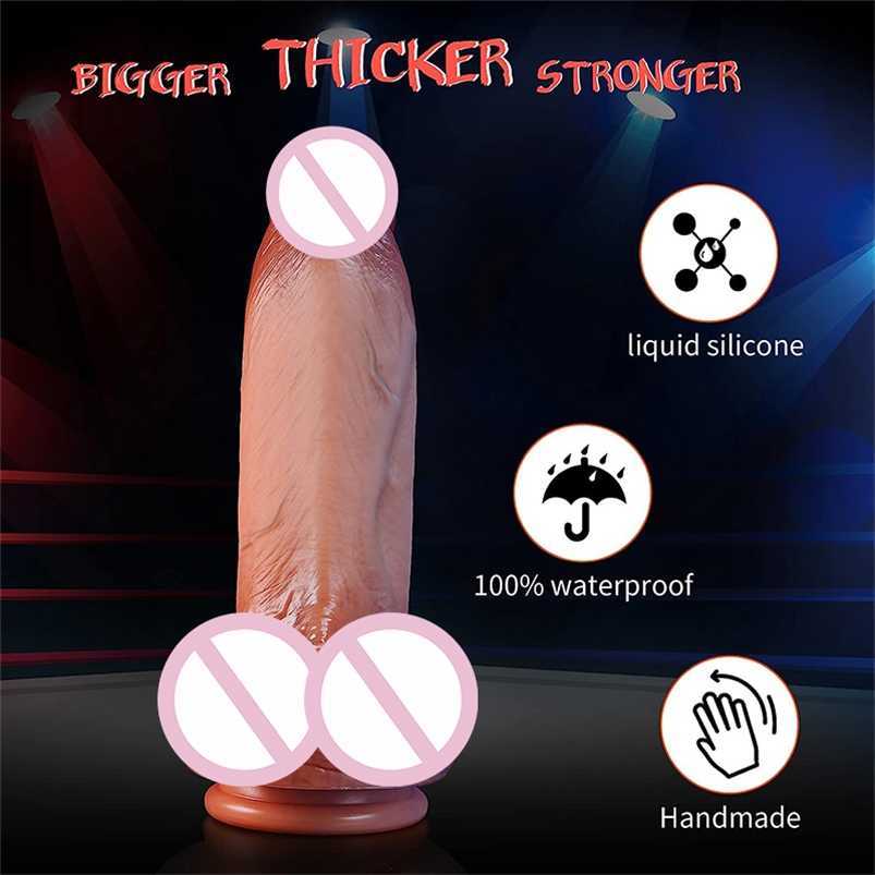 Dildos réalistes Big Dick Sex Toys for Women Durness Comfort Dildo Adult Toy Penis Liquid Silicone Rubber Gbamboo2017