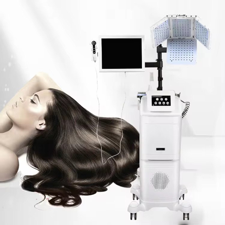 New 7 In 1 High Frequency Hair Follicle Detection Scalp Treatment Machine Hair Analyze Scalp Care Massage Hair Regrowth Device