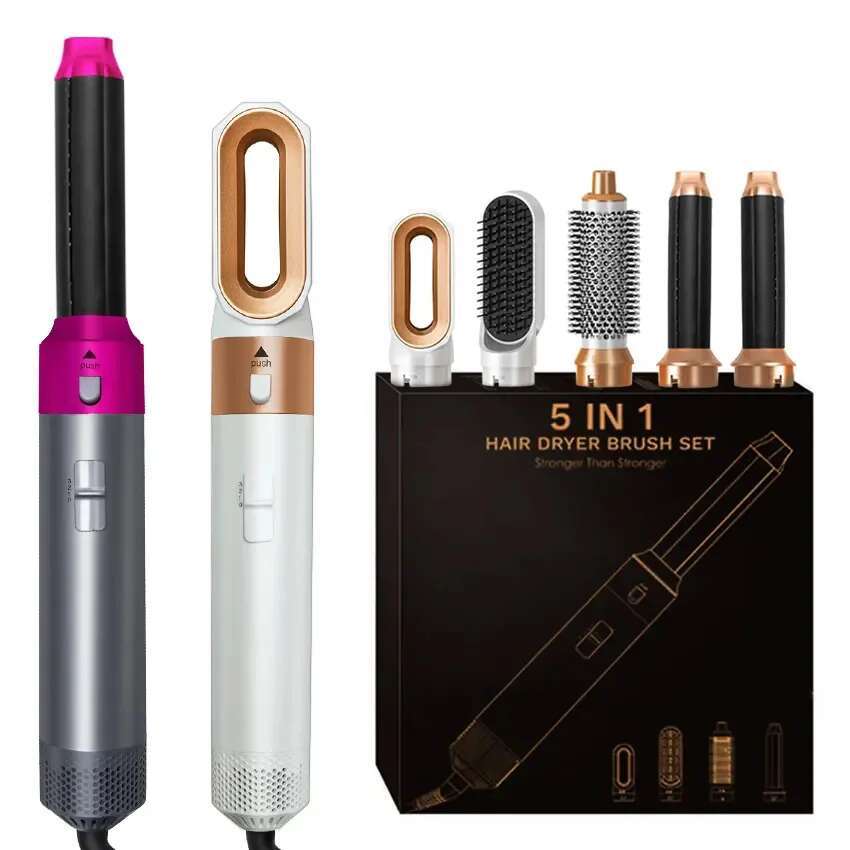 Professional Styler 5 In 1 Dryer Curg Straightening Hair Drying 1000W Hot Air Brushes