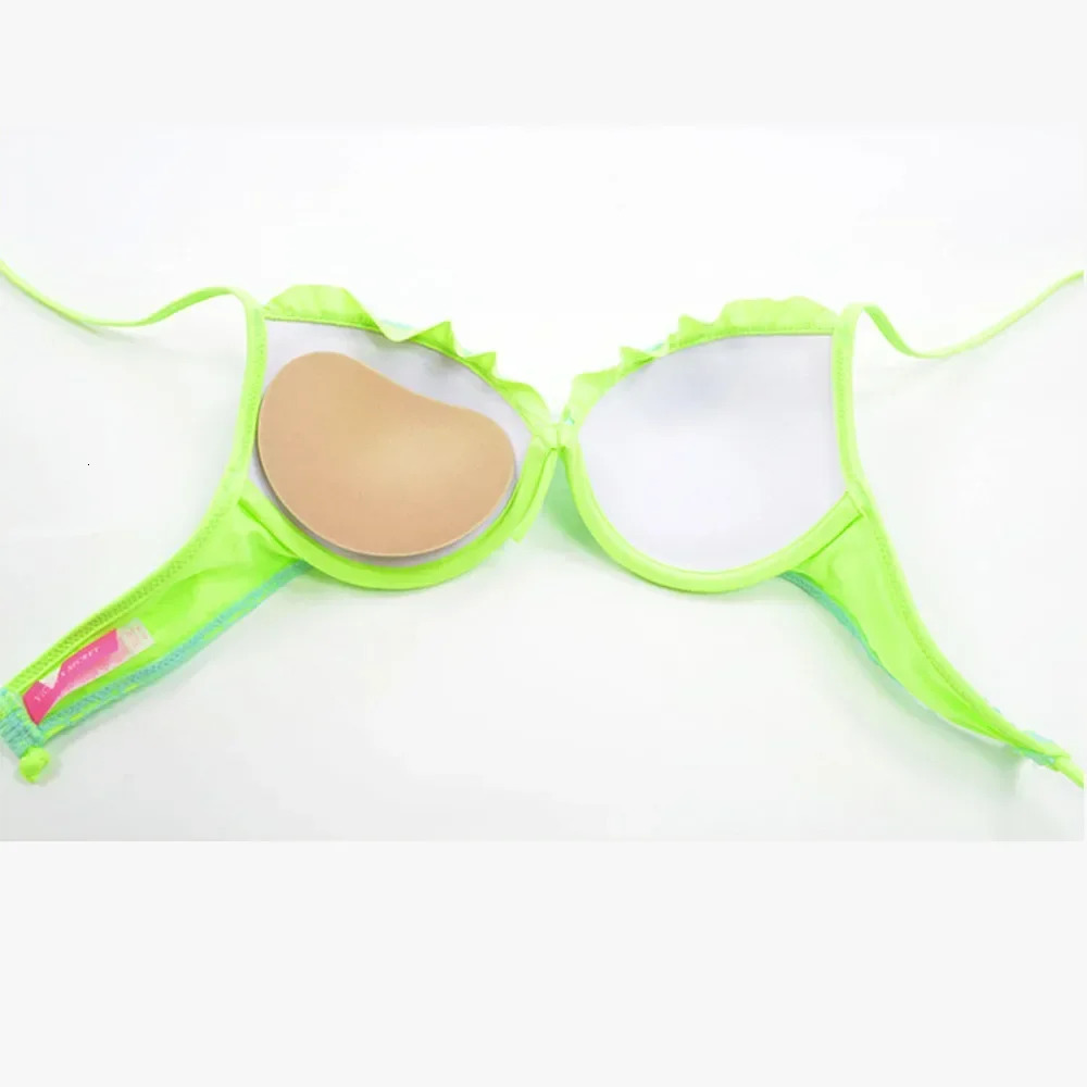 Women 2023 Thicker Breathable Sponge Bra Pad Push Up Padded Bikinis Swimsuit Women Swimwear Bikini Chest Pad Bikini Set bikini 250107