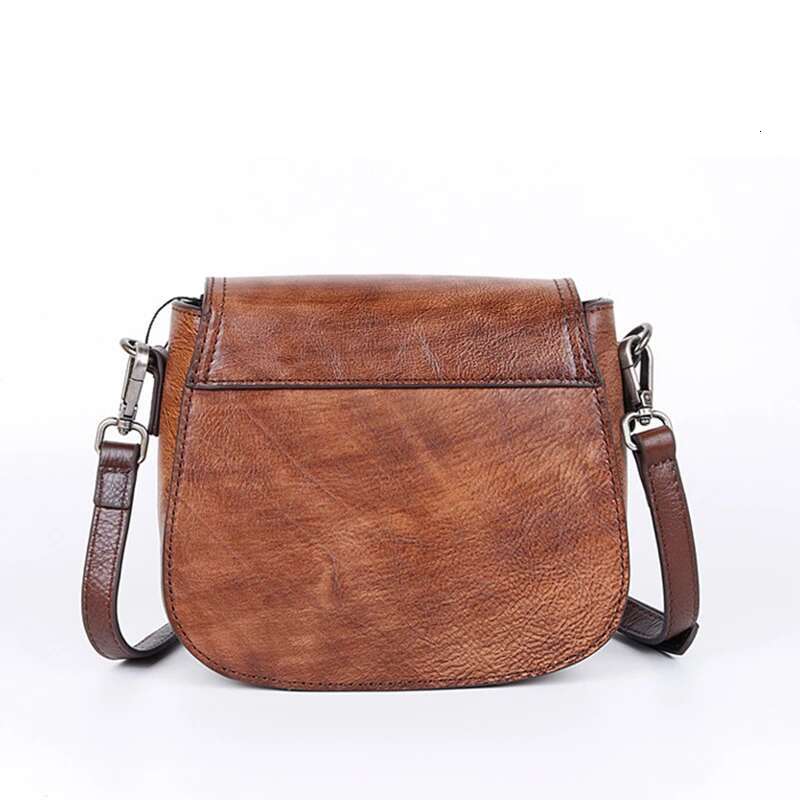 MOTAORA Handmade Emed Women Shoulder Bags For Female Genuine Leather Handbag Vintage Woman Saddle Crossbody Bag 2024