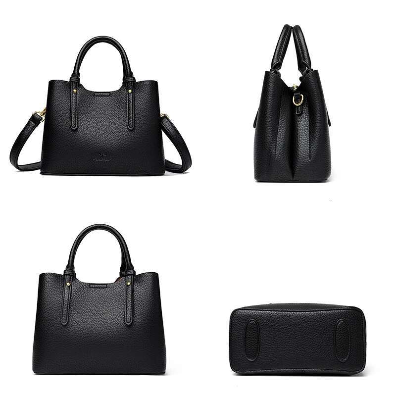 2024 Fashion Handbag For Women Classic Leather Hand Bags Shoulder Designer Large Tote Ladies Crossbody Bag Female Sac