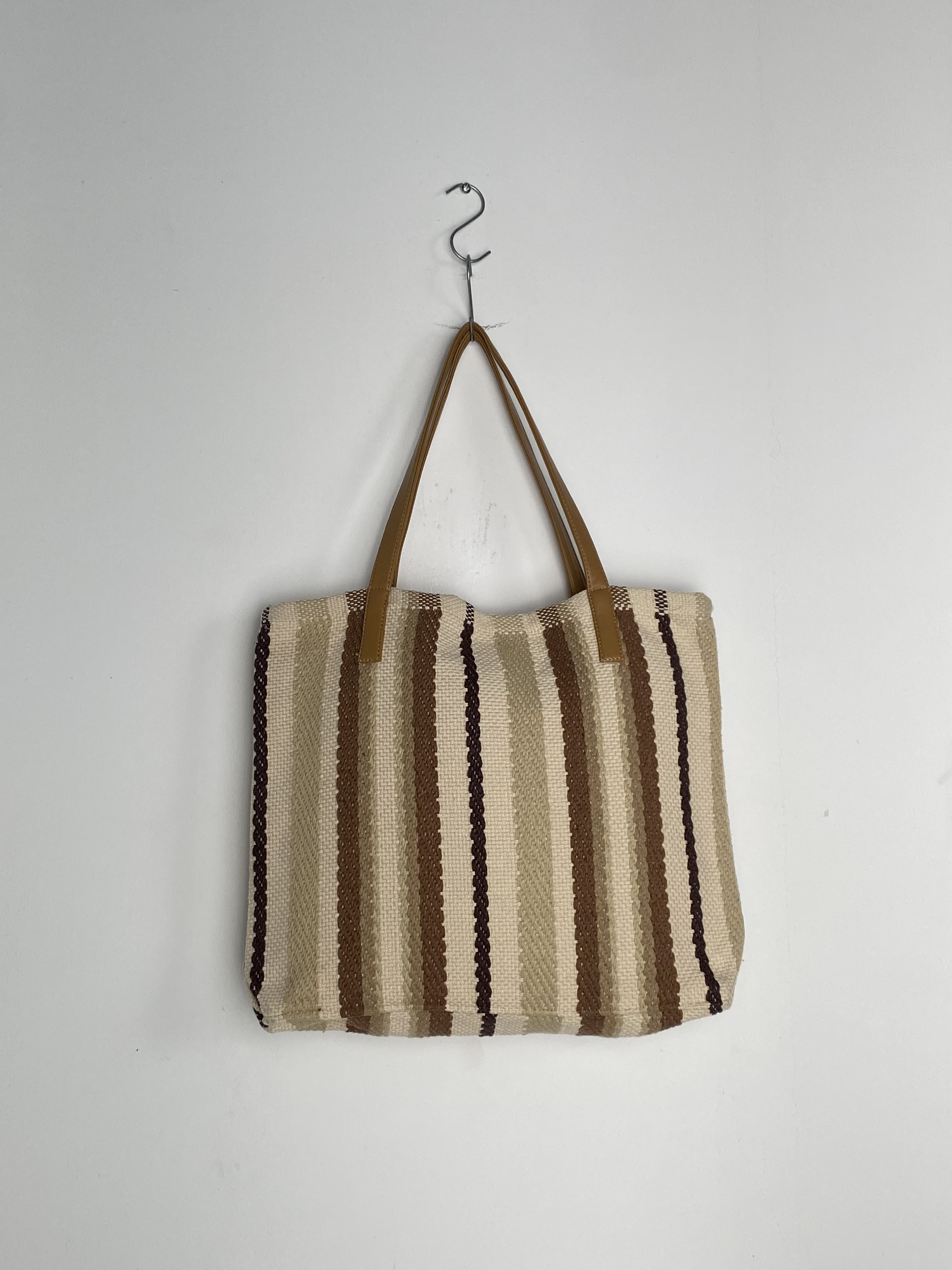 Vintage Handmade Linen Shoulder Bag for Everyday Use