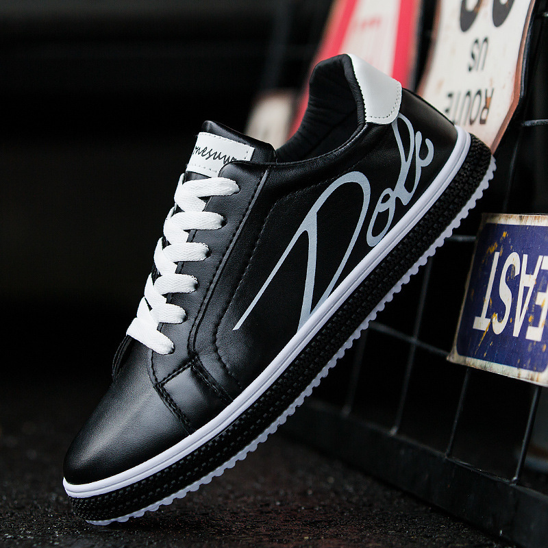 Fashion Mens Leather Waterproof Man Running White Black Boys Casual Shoes Lace up Male Sneakers Tenis Masculino ddmythur