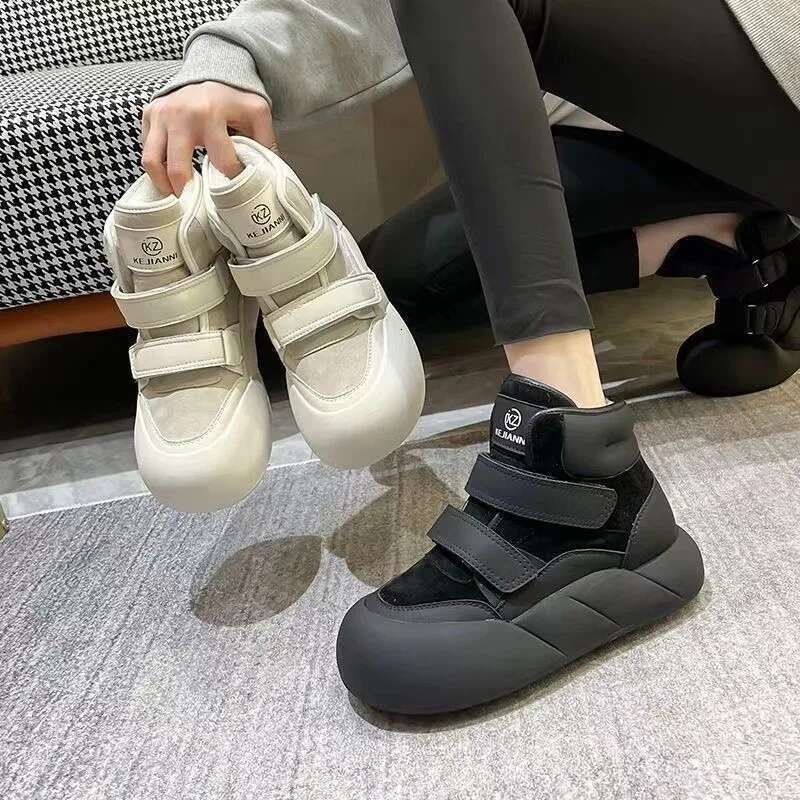 2024 NEW Women's Platform Autu mn Ne w Outdoor Casual Solid Design Sneakers Soft Comfortable Wal ki ng Sport Shoes