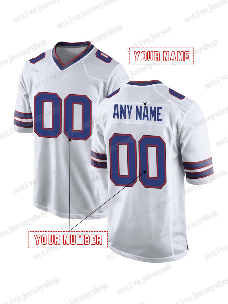 Custom Josh 17 Allen 2025 Rivalries Football Jersey Joey Bosa Gabriel Davis Miller James Cook Terrel Bernard Rasul Douglas Dawson