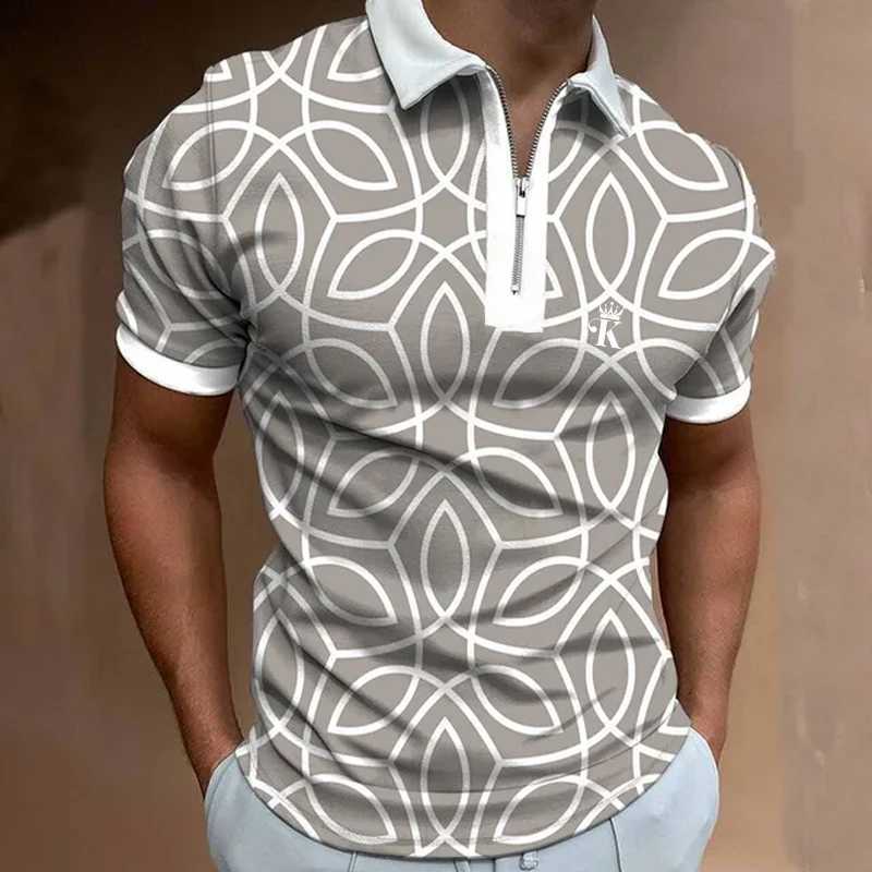 Mens Polo Shirt Golf Shirt Casual Holiday Lapel Quarter Zip Short Sleeve Fashion Summer Regular Fit Polo Shirt Mens ClothingXJ250108