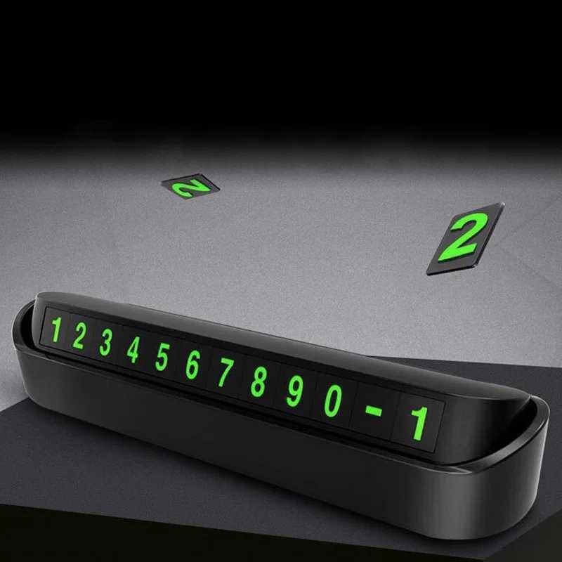 Interior Decorations Luminous Car Temporary Parking Card Phone Number for Mini One Cooper R50 R52 R53 R55 R56 R60 R6 H250108