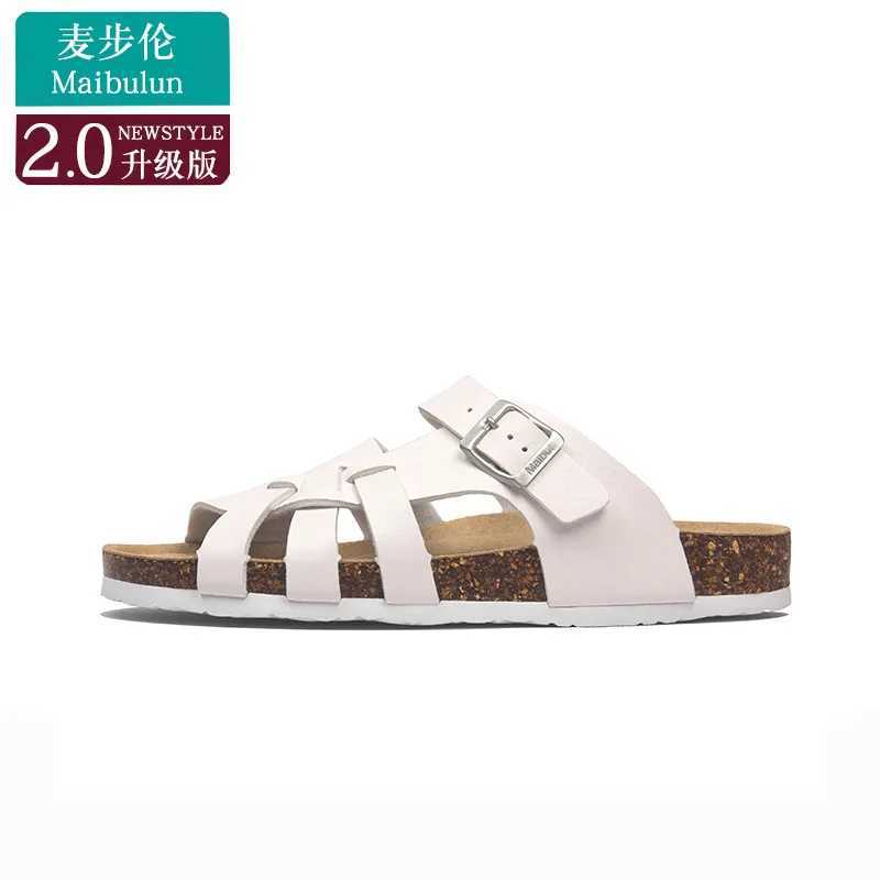 New Arrival Summer Cork Slippers Mens Beach Slide Womens Sandals New Casual Soft Flip Comfortable Home Couple Outdoor Shoes Zapatilla MUJI T250108