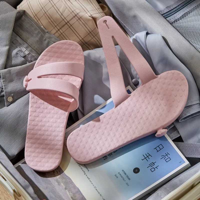 New Arrival Travel portable womens flat shoes with detachable sliders (1cm-3cm) travel non slip bathroom shoes womens EVA T250108
