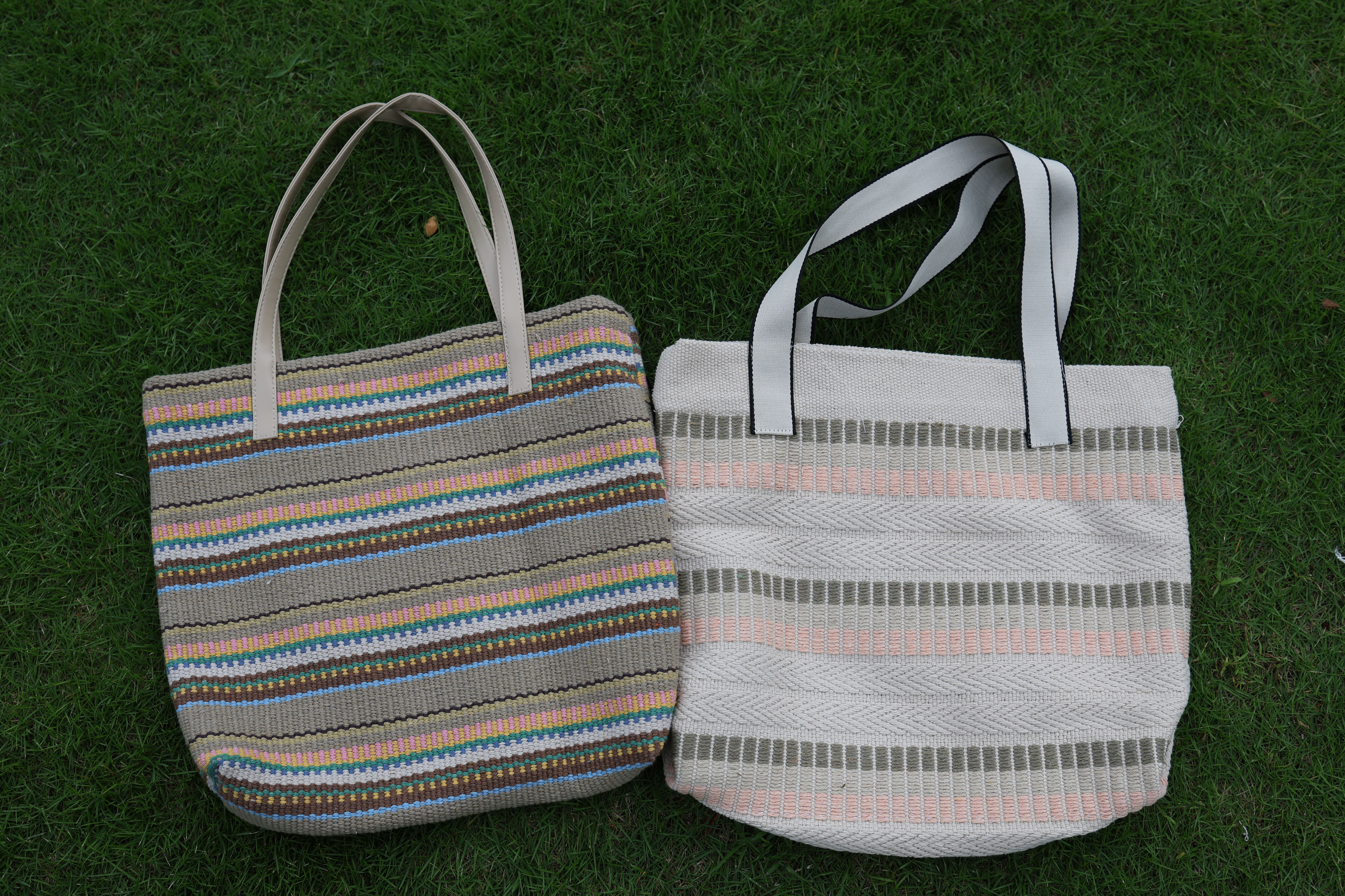 Vintage Handmade Weaved Cotton Shoulder Purse