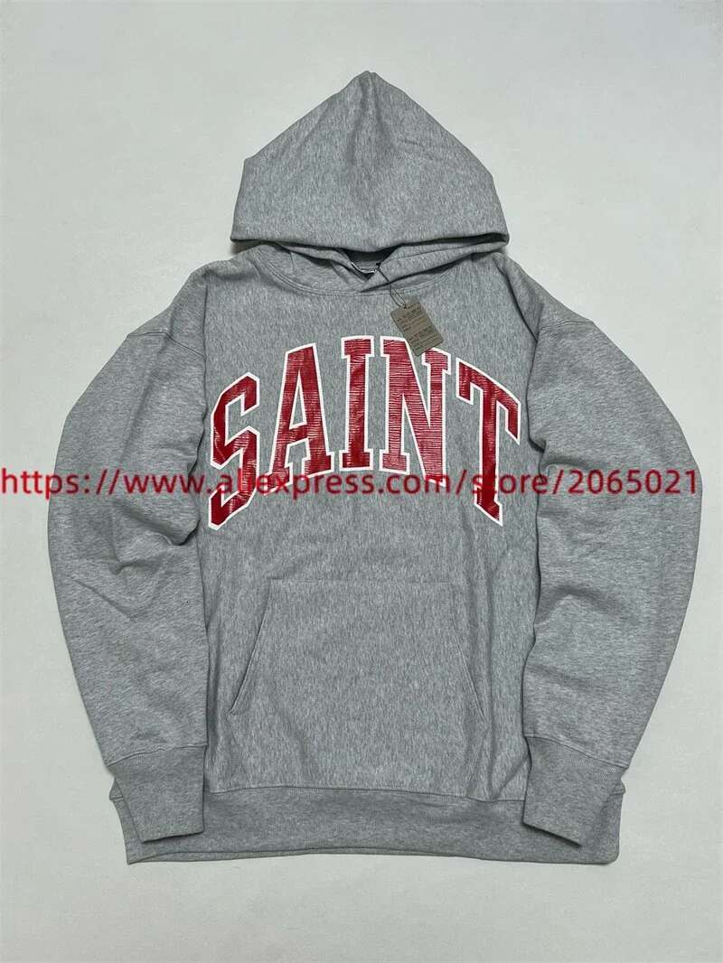 ARCH SAINT HOODIE Men Women 1:1 Best Quality Vintage Cracked Retro Print Oversize Pullovers