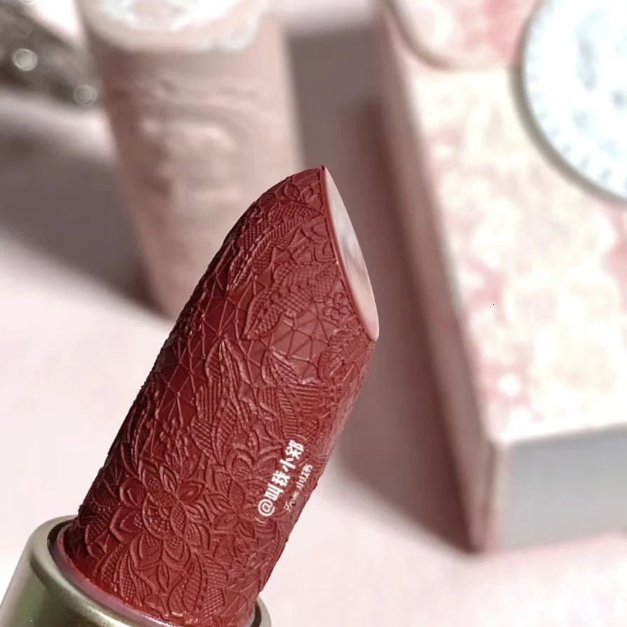 Colorrose Embossed Lipstick Niche Milk Tea Lipstick Cameo Brown Matte Parity Makeup Classical Western Beauty 250108