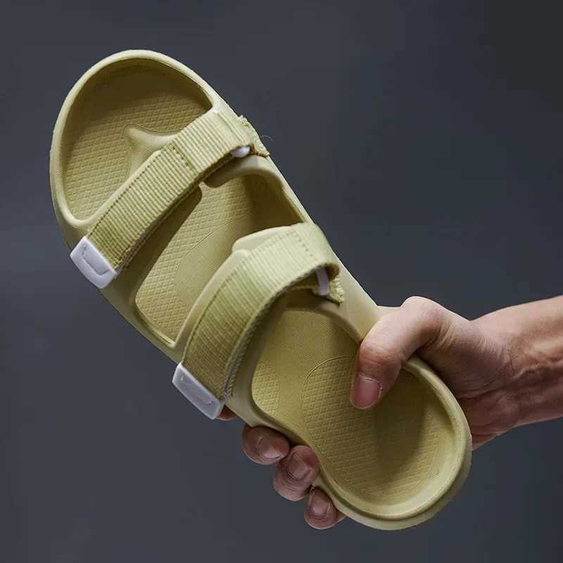 New Arrival Mens Slide Trend Mens Summer New Outdoor Beach Leisure Soft Bottom Sandals Fashion Womens Indoor Couple Non slip Slide T250108